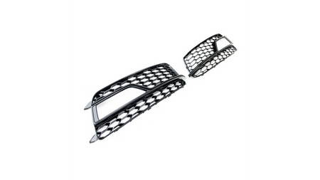 Ramki do halogenów Gloss Black AUDI A5 Facelift 2012-2016