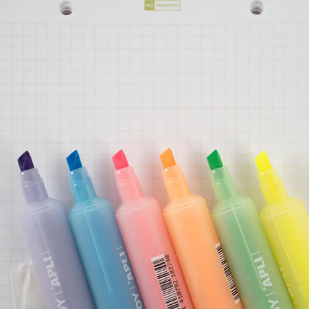 Marker fluorescencyjny z podwójną końcówką Apli Kids - Candy Pomarańczowy