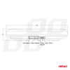Belka ostrzegawcza bezprzewodowa LED z pilotem R65 R10 326x186x63 26W 12V 24V AMIO-04369