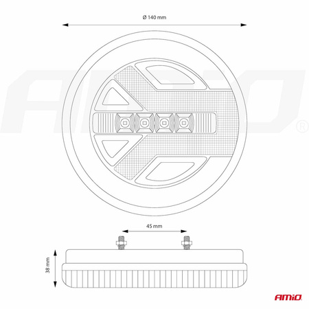 Lampa tylna zespolona LED RCL-06-LR lewa prawa AMIO-02371