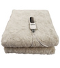 KOC ELEKTRYCZNY GRZEJĄCY Z PILOTEM PUSZYSTY MIĘKKI 180 X 160 BEŻOWY DWUOSOBOWY Z TIMEREM