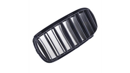 Grill sportowy podwójne żeberka Gloss Black Camera BMW X5 F15 F85 X6 F16 F86 2013-2018