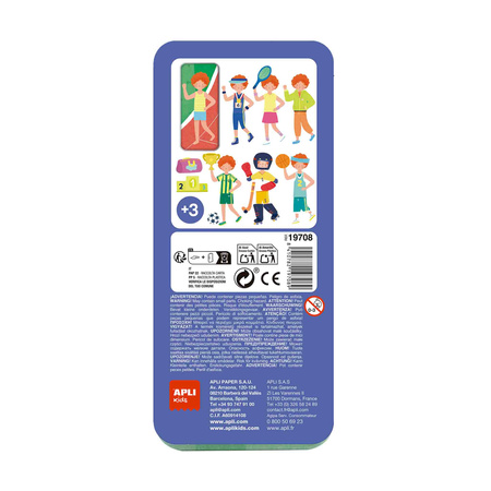 Magnetyczna układanka Mix&Match Apli Kids - Sport
