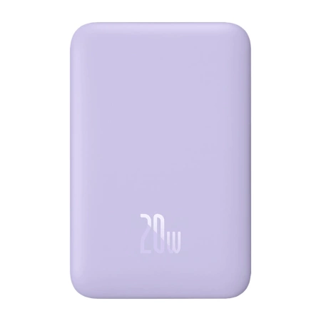 Powerbank magnetyczny Baseus Magnetic Mini 10000mAh, USB-C 20W MagSafe (fioletowy)