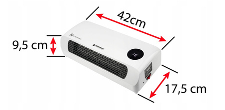 Kurtyna powietrzna 2000W Pilot POWERMAT PM-GC-3000DL