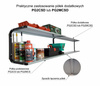 Półka garażowa ścienna metalowa dodatkowa PG2MCSD