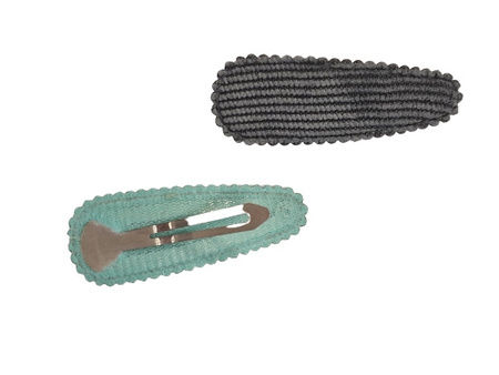 Spinki do włosów Cuty Clips Snails - Bunny Ears Grey-Green