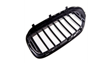 Grill sportowy pojedyncze żeberka Gloss Black  BMW 5 (G30, F90) Sedan (G31) Touring przed liftem 2017-2020