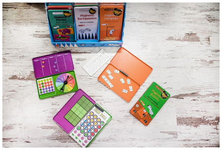 Podróżna gra magnetyczna The Purple Cow - Węże i drabiny