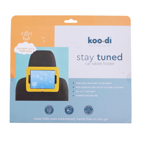 Uchwyt na tablet do samochodu Koo-di Stay Tuned - Buttercup
