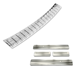 Dacia Duster 2 Zestaw (Nakładka na zderzak tylny + nakładki progowe)