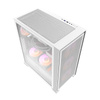 Obudowa komputerowa Darkflash DRX70 MESH (biała) + 4 wentylatory RGB