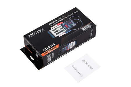 Tester cyfrowy do sprawdzania akumulatorów 12V 150-1400A KD5674