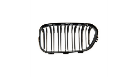 Grill sportowy podwójne żeberka Matt Black  BMW 1 (F20, F21) Hatchback Facelift 2015-2019