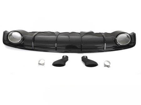 Dyfuzor Zderzaka Tył Audi A7 C7 (2014-2018) – Sport Style Czarny Połysk