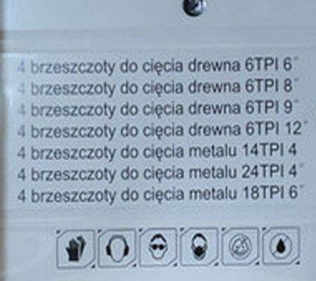 Brzeszczot do piły szablastej 28szt. KD10780