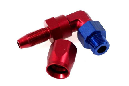 Końcówka 90° na przewód AN8 3/4"-16NPT