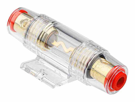 Oprawa bezpiecznika szklanego AGU do 80A z przyłączami na przewód 10-21 mm2