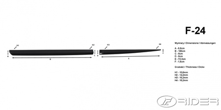 Hyundai Bayon 2021- listwy boczne