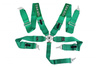 Pasy sportowe 5p 3" Green - Takata Replica harness