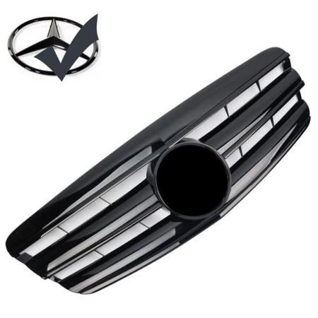 GRILL PRZEDNI MERCEDES W221 05-09 BLACK GLOSSY