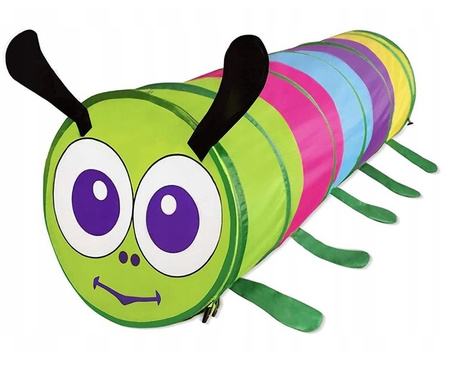 TUNEL DLA DZIECI GĄSIENICA NAMIOT TOR PRZESZKÓD SAMOROZKŁADANY TORBA DO DOMU DO OGRODU