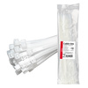 Opaski zaciskowe białe 4.8×350mm 100 szt. AMIO-04312