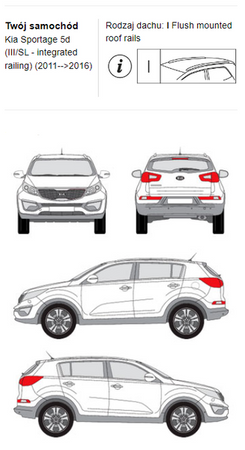 Bagażnik dachowy CRUZ AIRO FIX DARK Kia Sportage 11-16