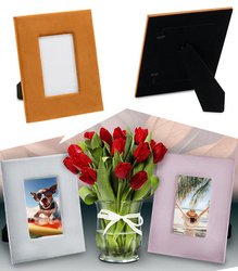 RAMKA NA ZDJĘCIE 19 X 24 CM PROSTOKĄTNA AKSAMITNA STOJĄCA NOWOCZESNA REGULOWANA DO WNĘTRZ