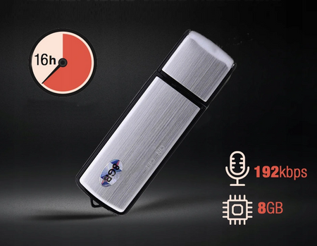 Mini dyktafon pendrive podsłuch szpiegowski USB