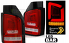 LAMPY DIODOWE VW T5 03-09 RED WHITE FULL LED DTS