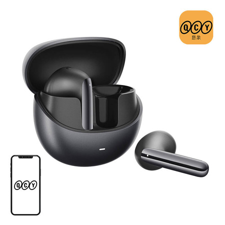 Slúchadlá do uší TWS QCY AilyBuds Pro HT10, ANC (čierna )