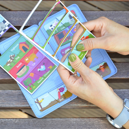 Gra magnetyczna The Purple Cow - Puzzle Zwierzęta i ich domy