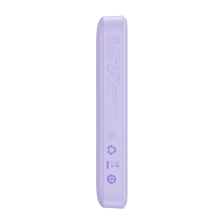 Powerbank magnetyczny Baseus Magnetic Mini 10000mAh, USB-C 20W MagSafe (fioletowy)
