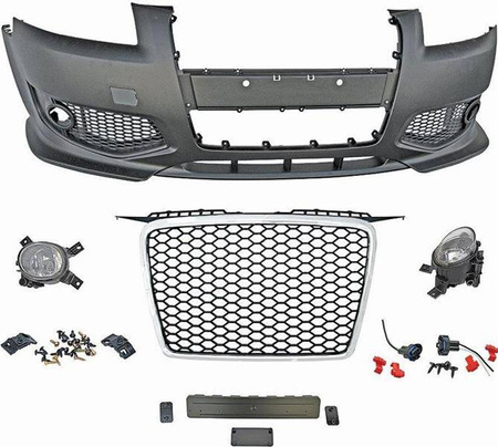 ZDERZAK PRZEDNI AUDI A3 05-08  GRILL CHROME