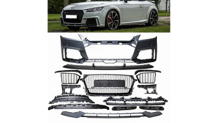 Przedni zderzak sport zestaw z grillem  AUDI TT (FV, 8S) Coupe Roadster 2015-obecnie