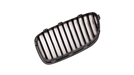 Grill sportowy pojedyncze żeberka Matt Black BMW 5 F10 F11 2010-2018