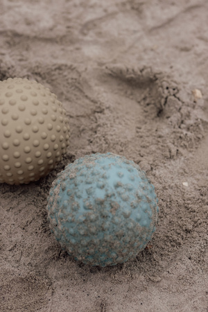 Duża piłka sensoryczna Find that Hippo 20 cm - Niebieska