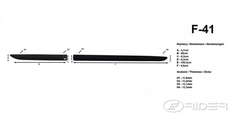 Nissan Qashqai listwy boczne
