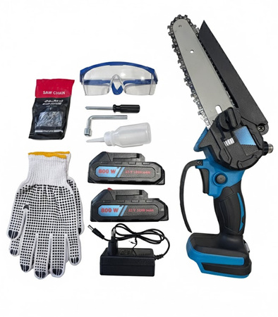PIŁA AKUMULATOROWA PILARKA BEZPRZEWODOWA PRZENOŚNA RĘCZNA OGRODOWA DO CIĘCIA DREWNA KRZEWÓW GAŁĘZI