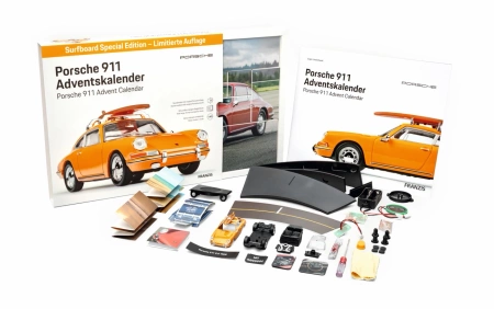 Porsche 911 - Kalendarz Adwentowy  Edycja limitowana z deską surfingową