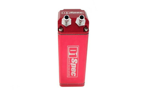 Oil catch tank 0.9L 15mm D1Spec Red Square