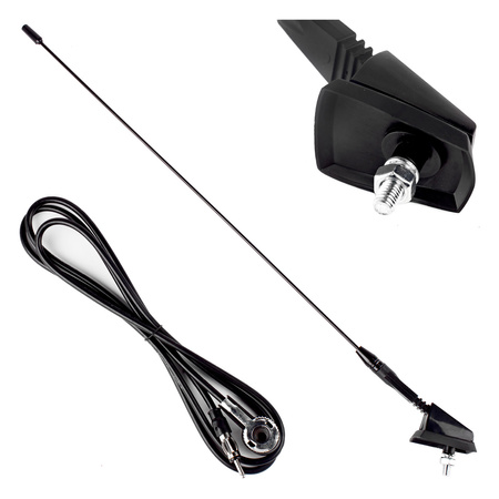Antena samochodowa 41 cm 5mm adapter ANT01 AMIO-01048