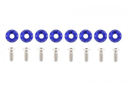 Śrubki z podkładkami uniwersalne JDM 6mm blue