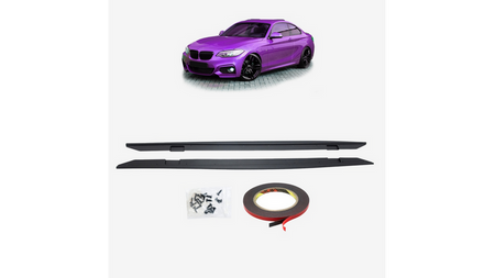 Dokładki progów Matt Black BMW 2 F22 F23 2012-obecnie