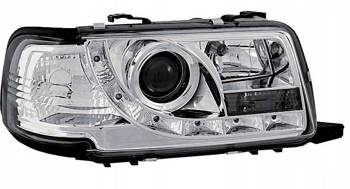 Lampy przednie reflektory Audi 80 B4 CHROM