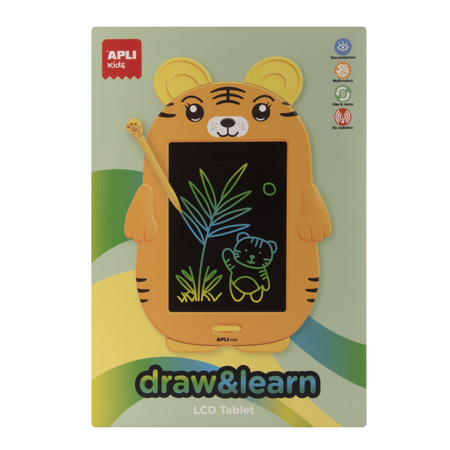 Magiczny tablet LCD do rysowania Apli Kids - Tygrys