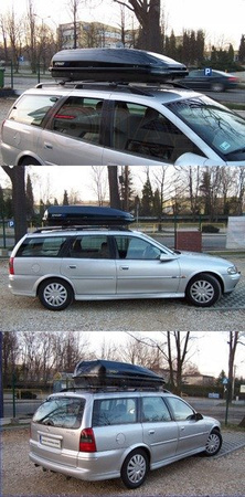 Box dachowy auto boxy dachowe Caros 430L bagażnik 