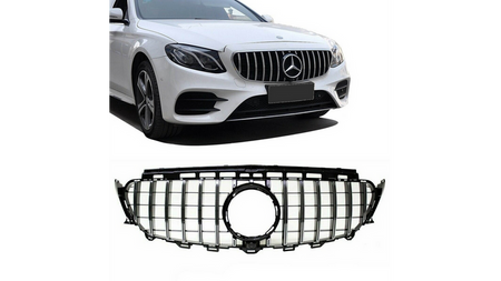Grill sportowy GT Chrome & Black MERCEDES E-Class W213 S213 A238 C238 przed liftem 2016-2020