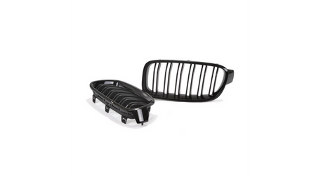 Grill sportowy podwójne żeberka Gloss Black BMW 3 F30 F31 2011-2019